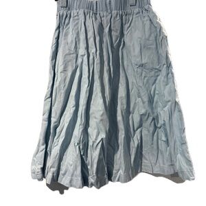 Light Blue Pleated Skirt